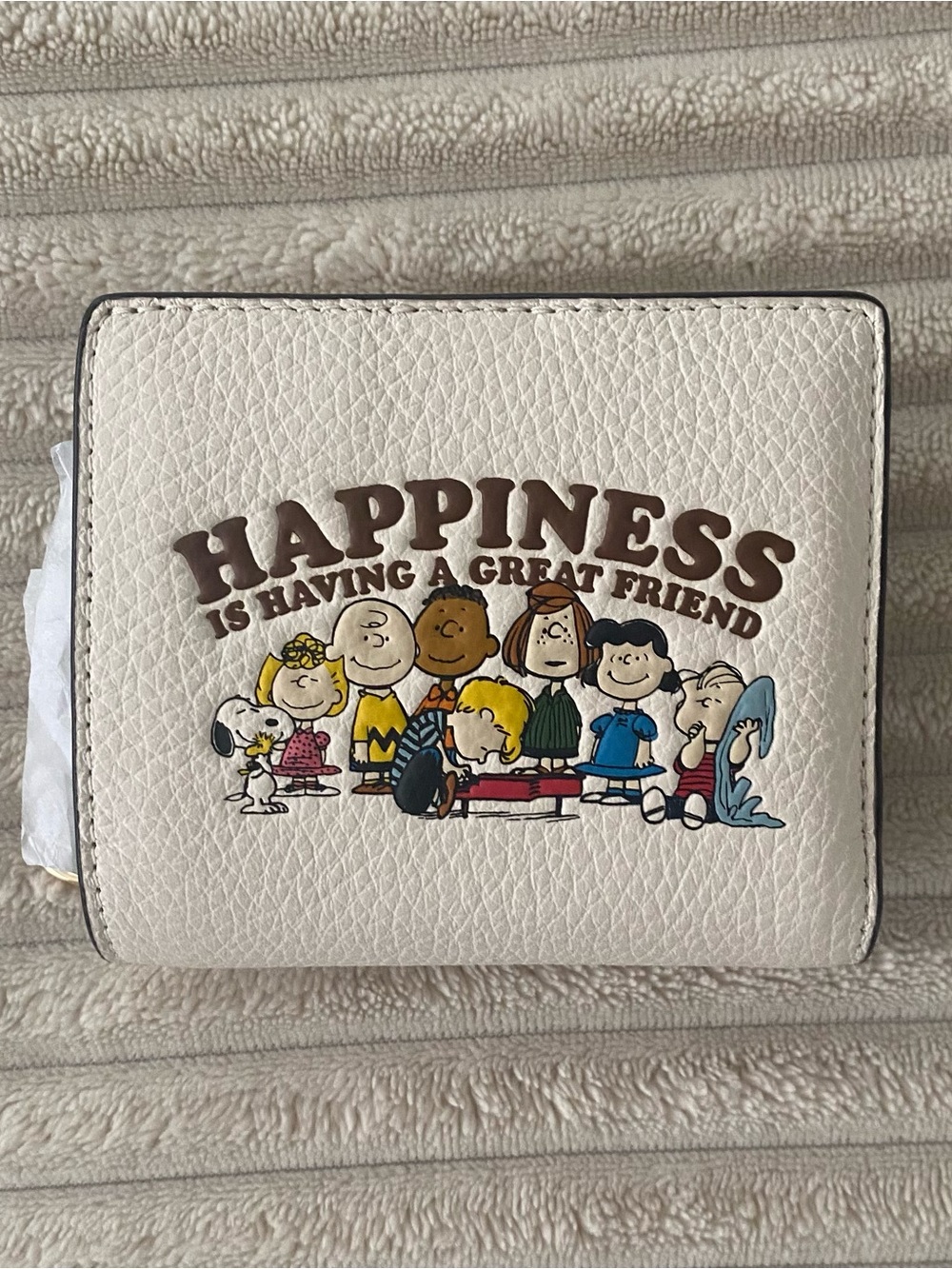 COACH PEANUTS HAPPINESS SNAP WALLET